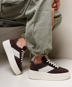 Isa Lou dames sneakers bruin