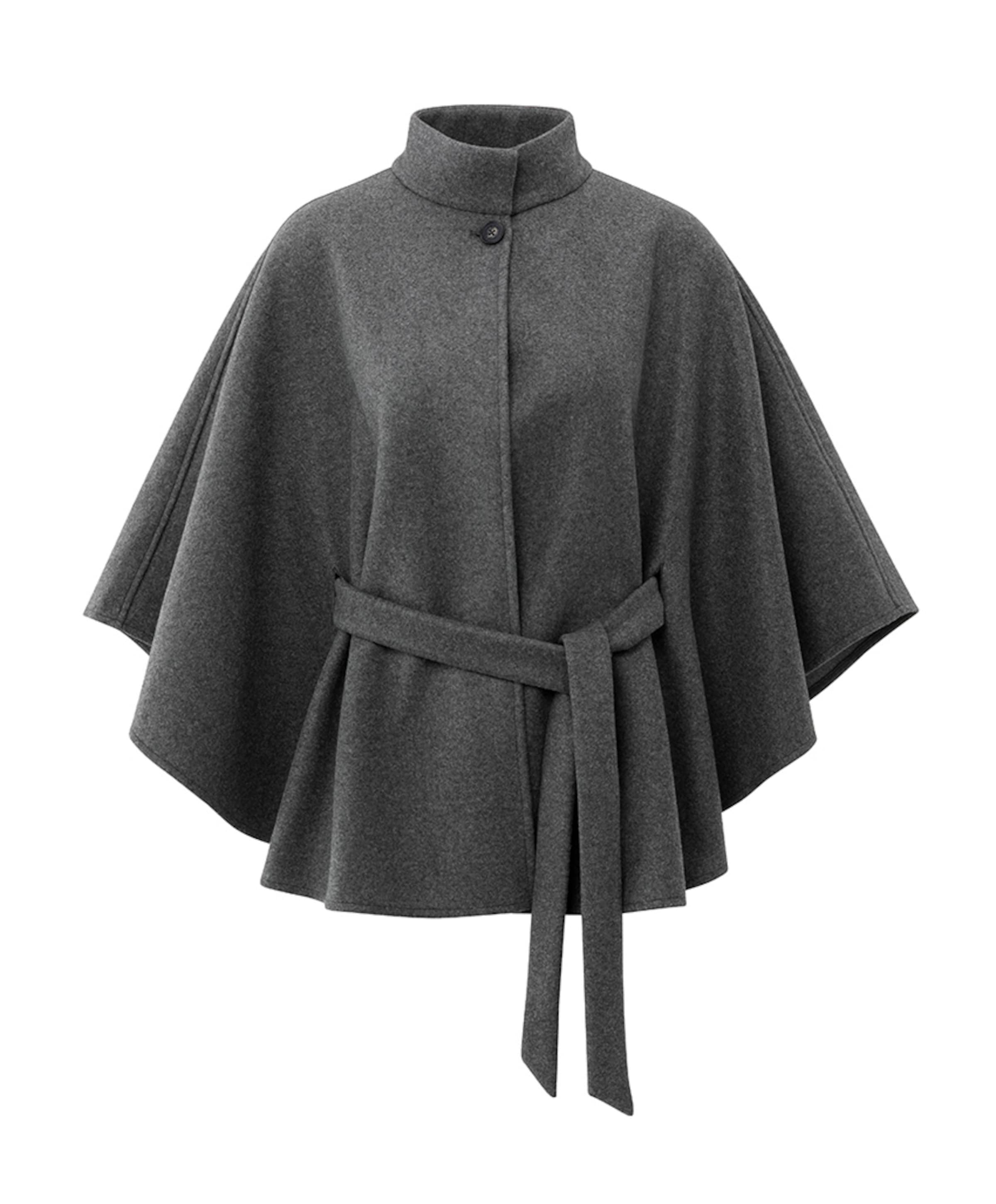 Dames cape grijs