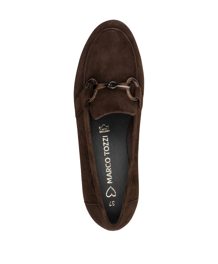Women Slip-on dames loafers bruin