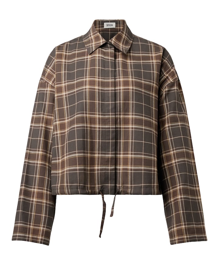 Dames blouse bruin