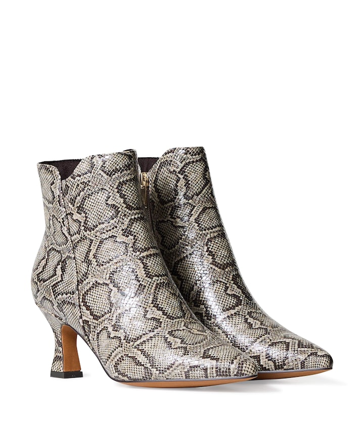 Women enkellaarzen beige