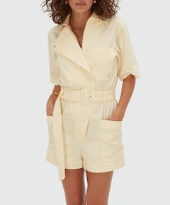 VIVEE dames jumpsuit geel
