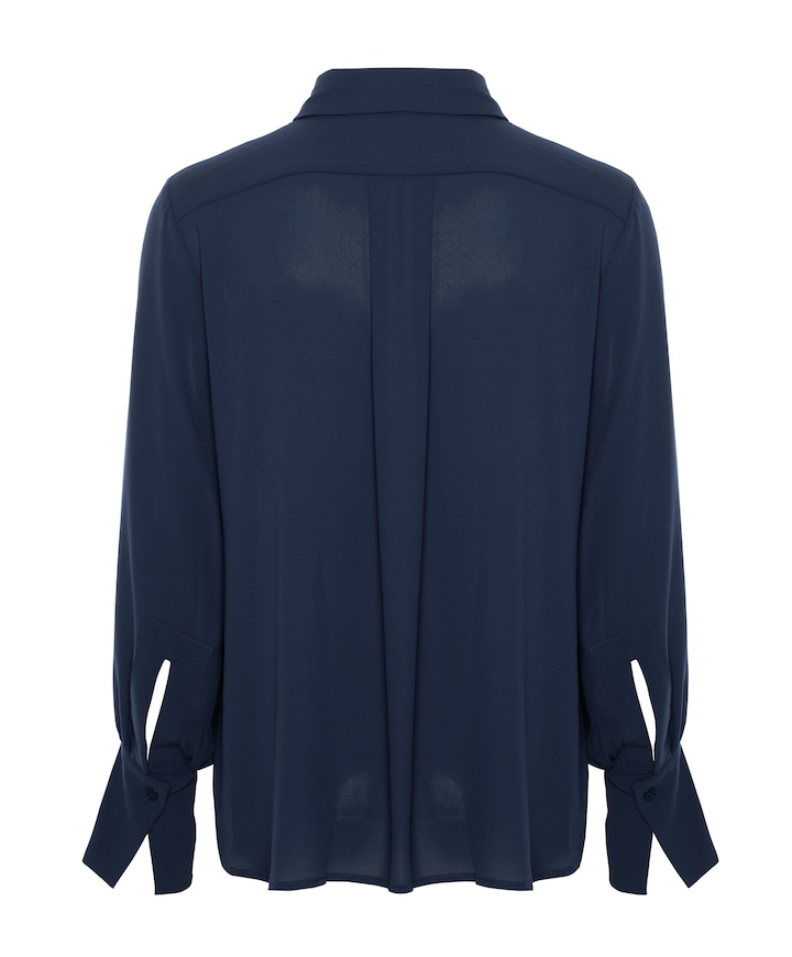 Dames blouse blauw
