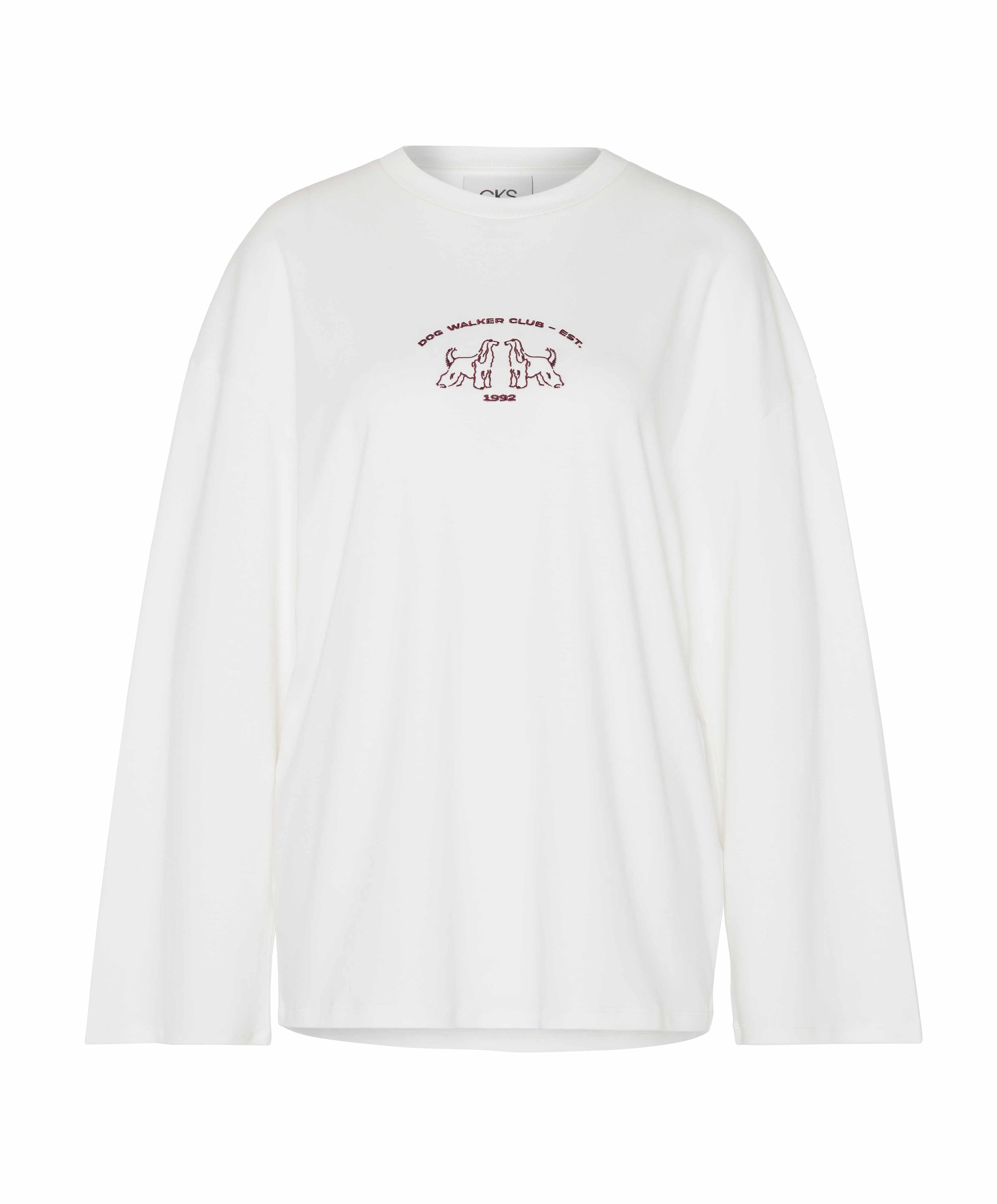 Dames longsleeve ecru