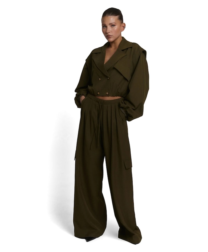 MILA dames broek groen