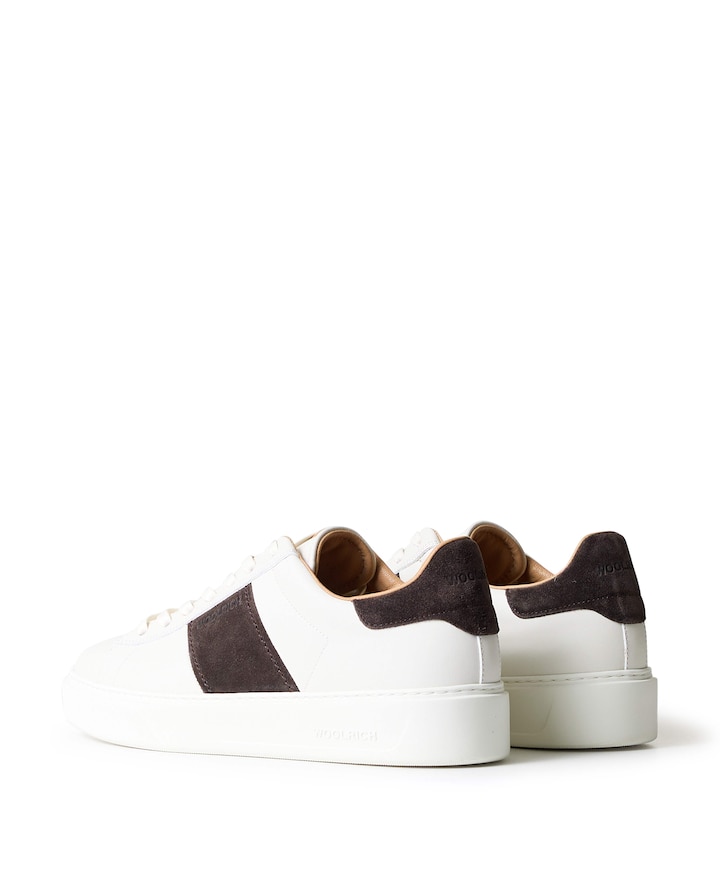 CLASSIC COURT BAND MAN heren sneakers ecru