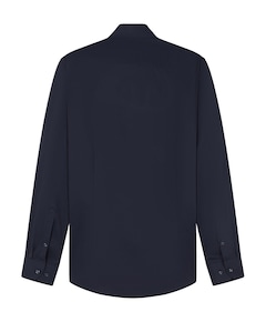 Heren overhemd lange mouw blauw