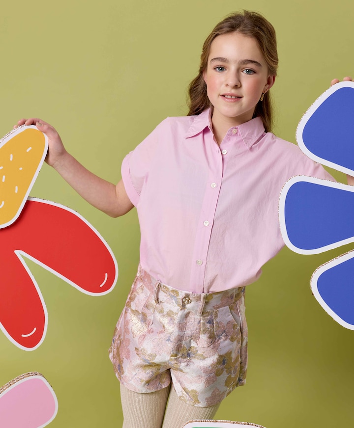 Rina meisjes korte broek roze