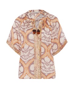 Dames blouse beige