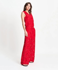 Dames gilet rood