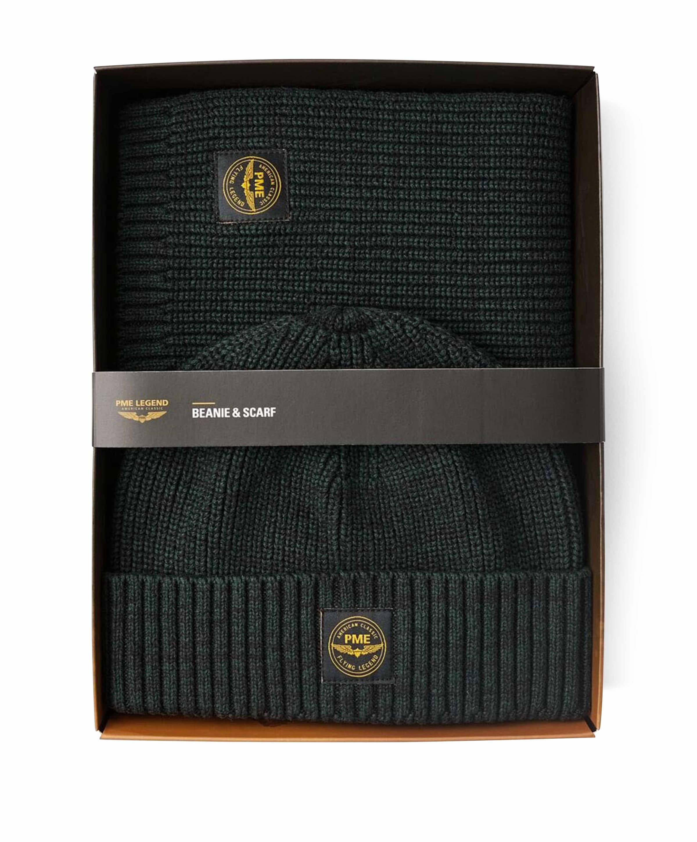 Beanie & scarf groen