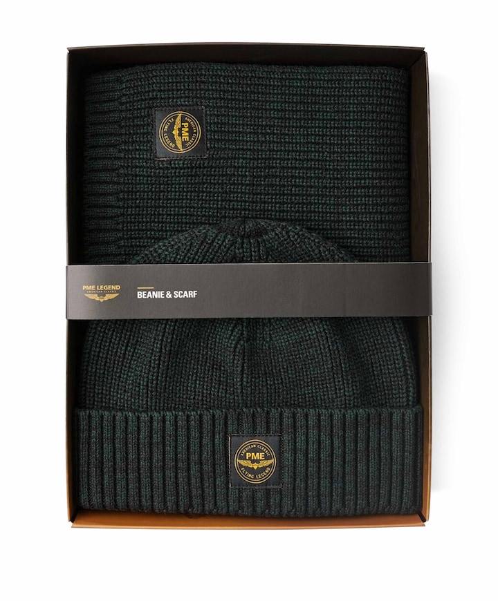 Beanie & scarf groen