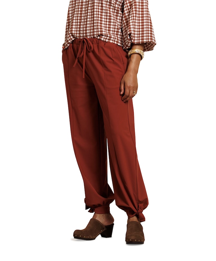 Darie balloon dames broek brique