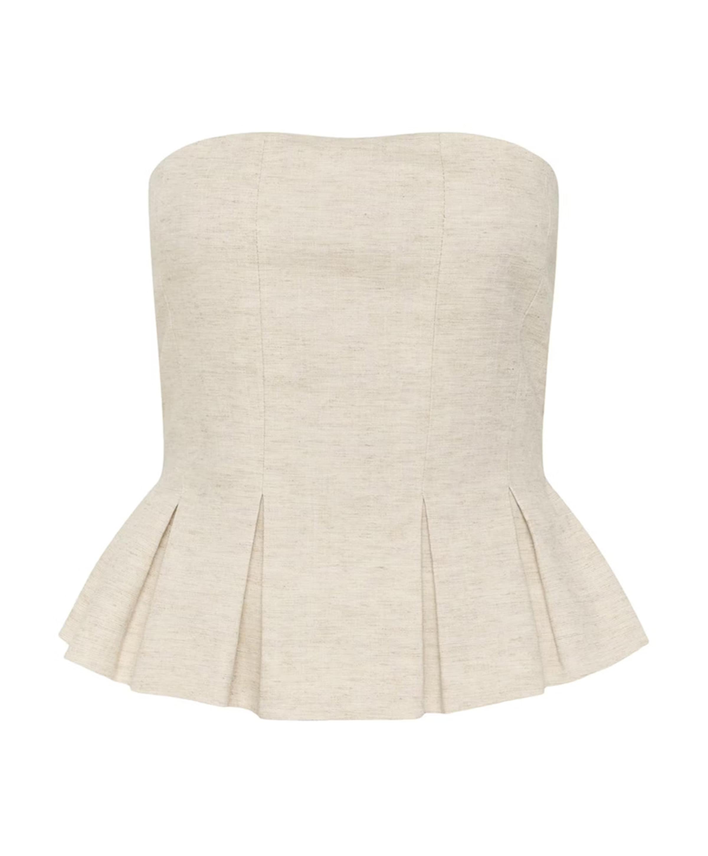 Dames top beige
