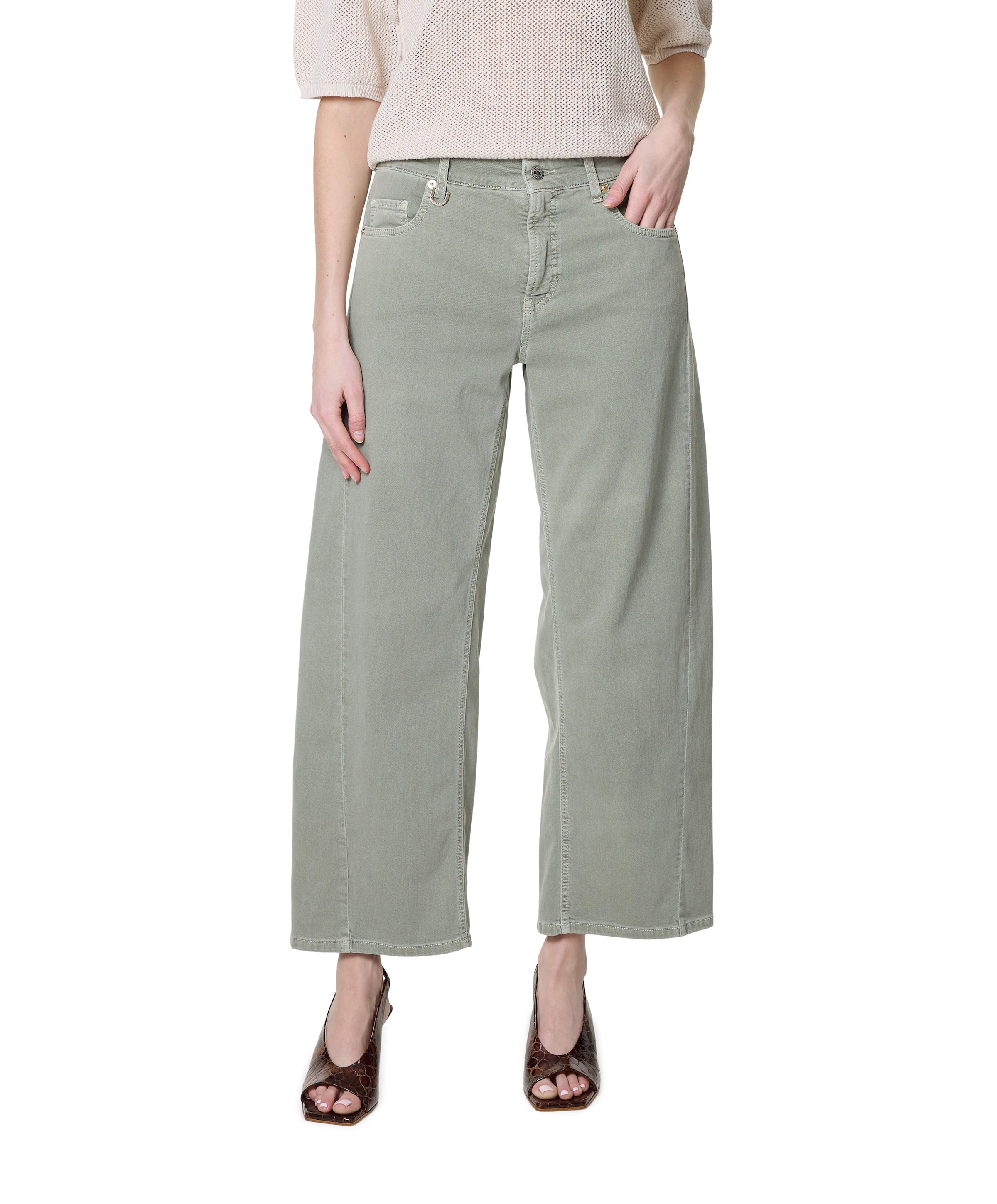 Oria dames jeans groen