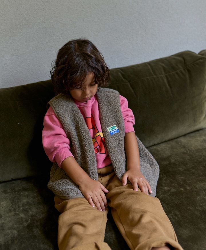 Uniseks gilet  bruin