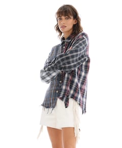Dames blouse blauw