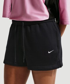 W Nk Stdo Flc Mr Std 4in dames shorts zwart