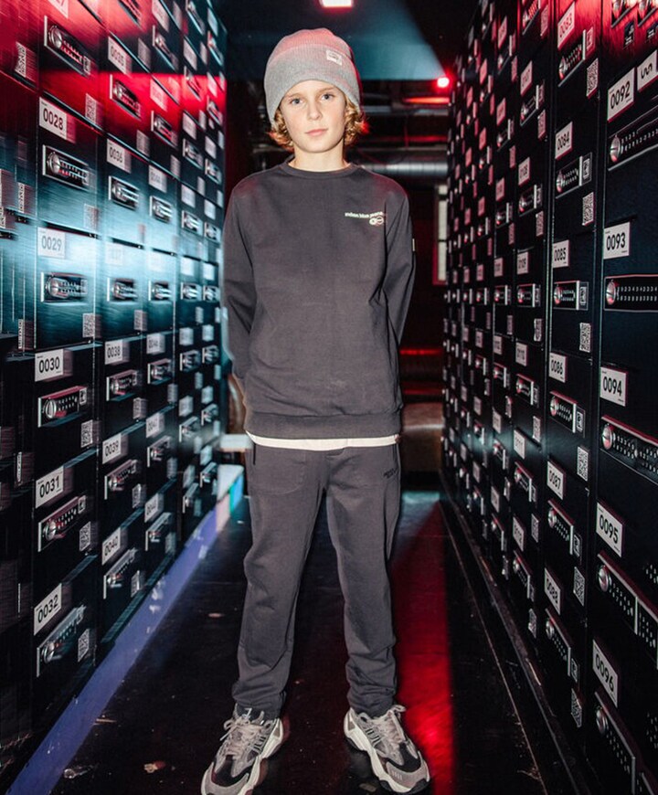 Jogpant Zip jongens broek grijs
