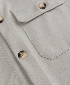 Heren overshirt beige