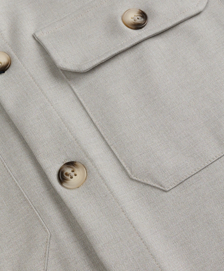 Heren overshirt beige