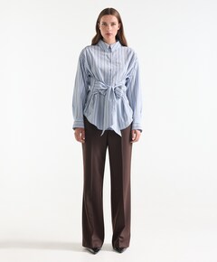 Dames blouse blauw