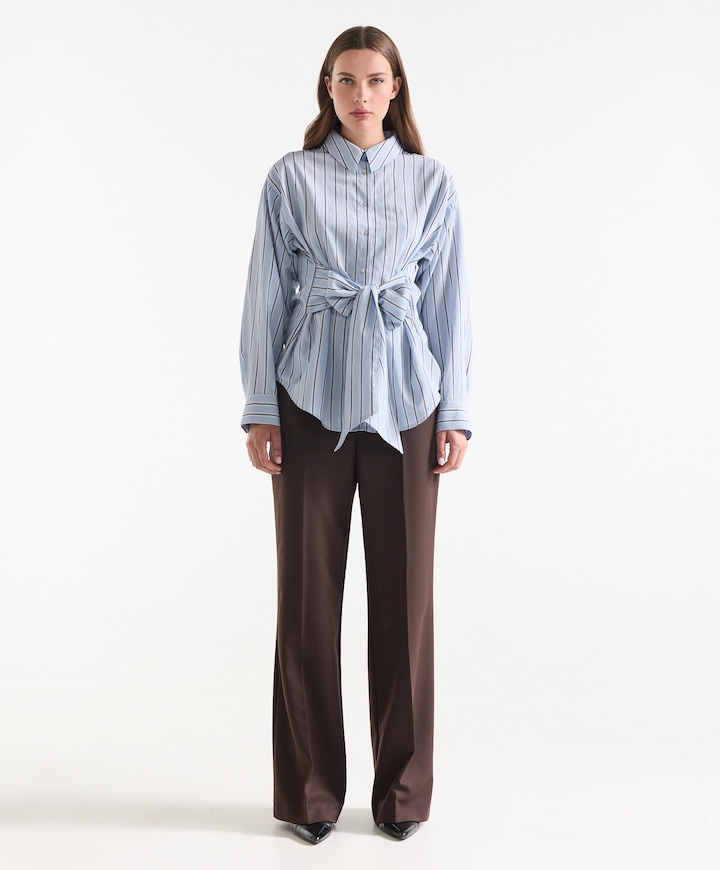 Dames blouse blauw