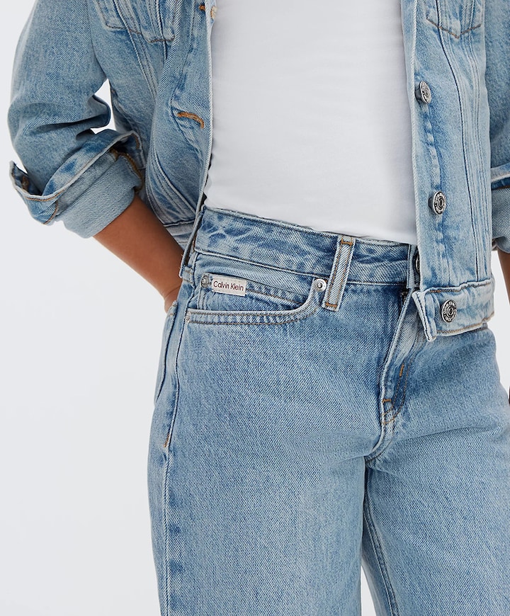 HR WIDE LEG DANTE WASH meisjes jeans blauw