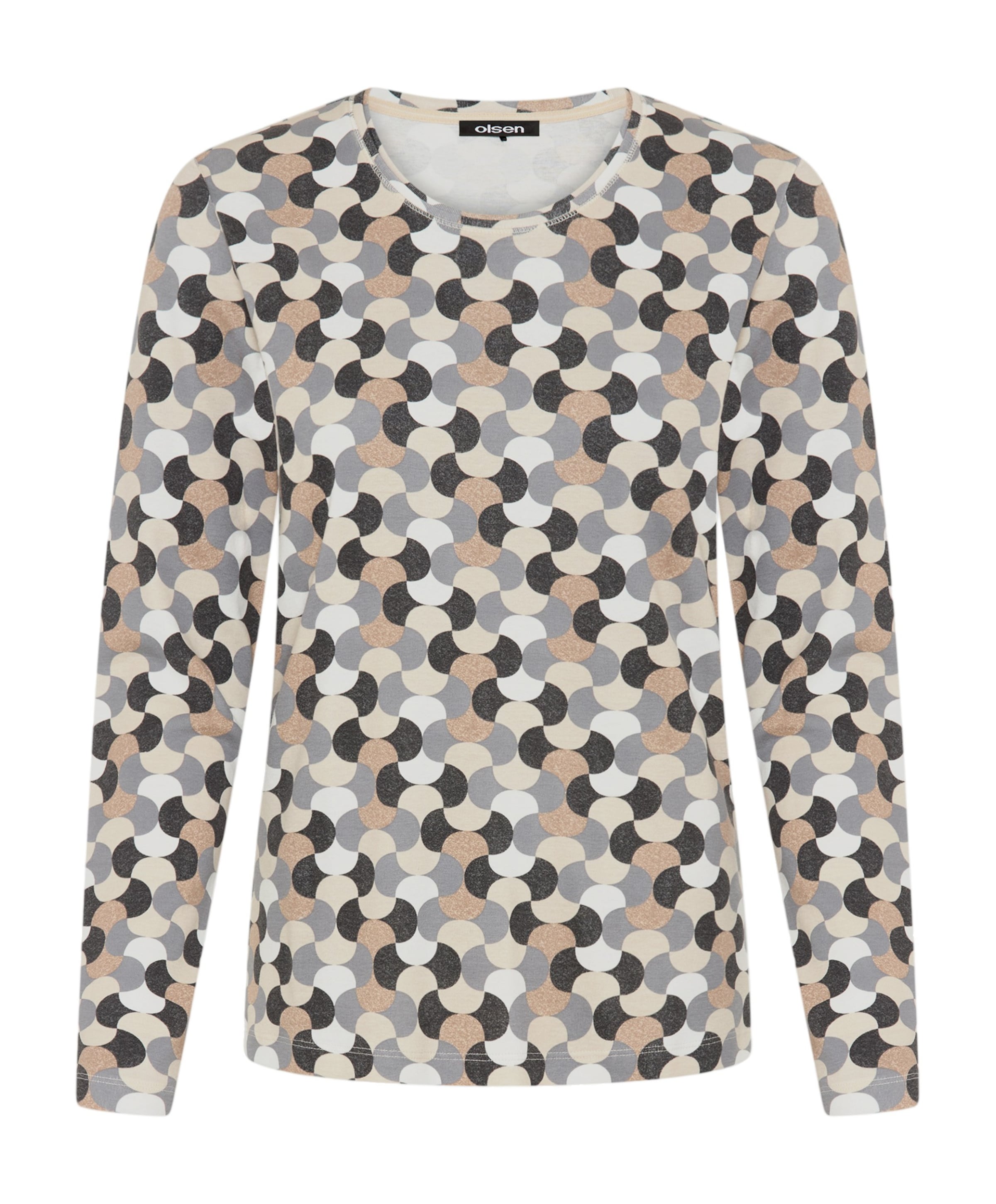 Dames longsleeve beige