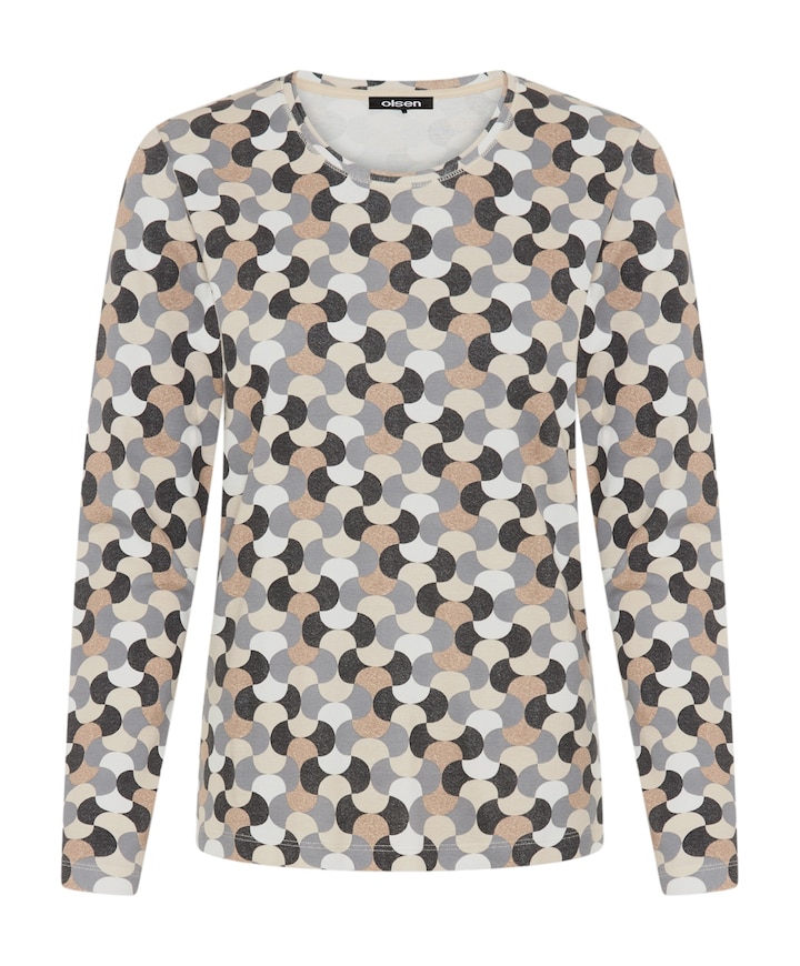 Dames longsleeve beige