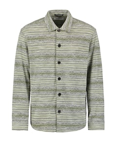 Heren overhemd lange mouw groen