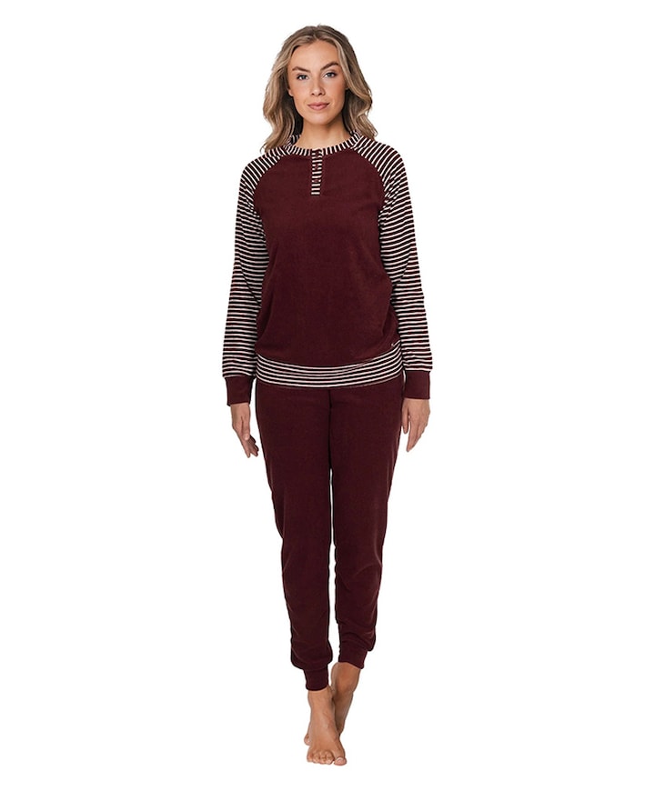 Pyjamaset bordeaux