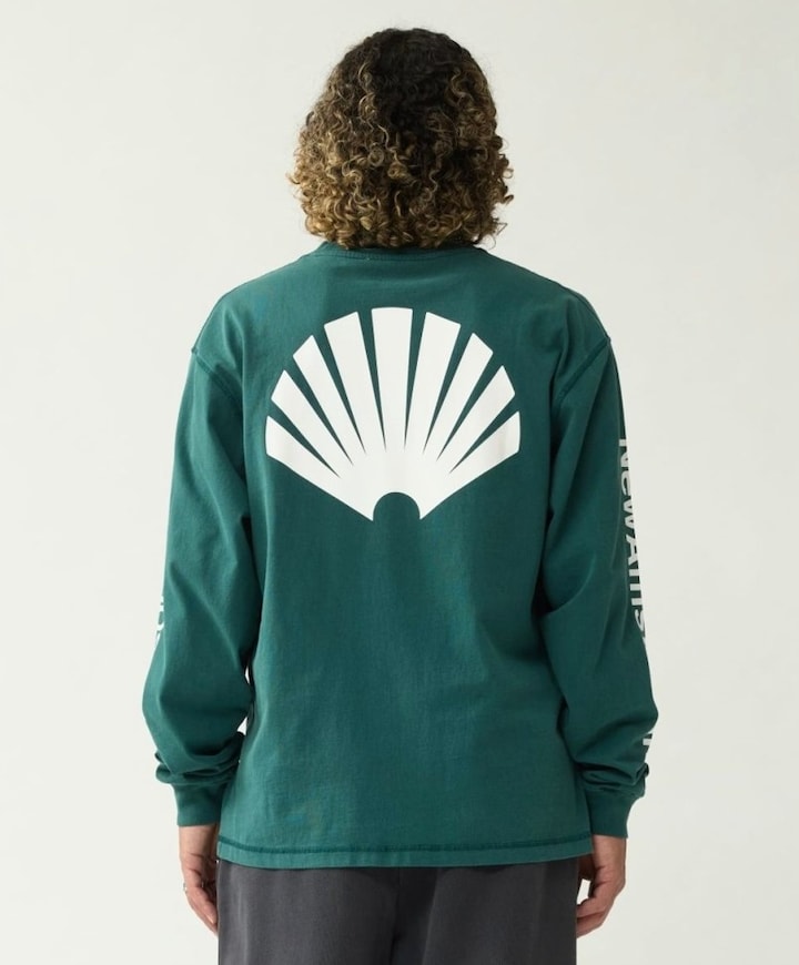 Heren longsleeve groen