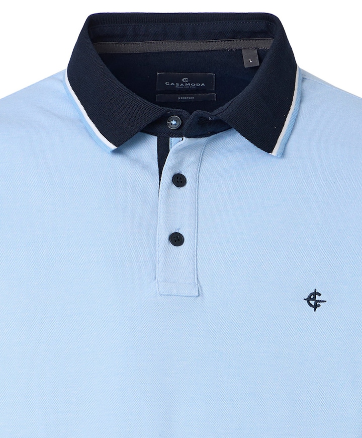Heren polo blauw