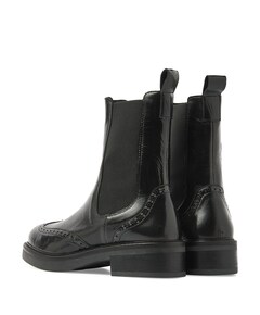 Lucia Gina dames enkellaarzen zwart