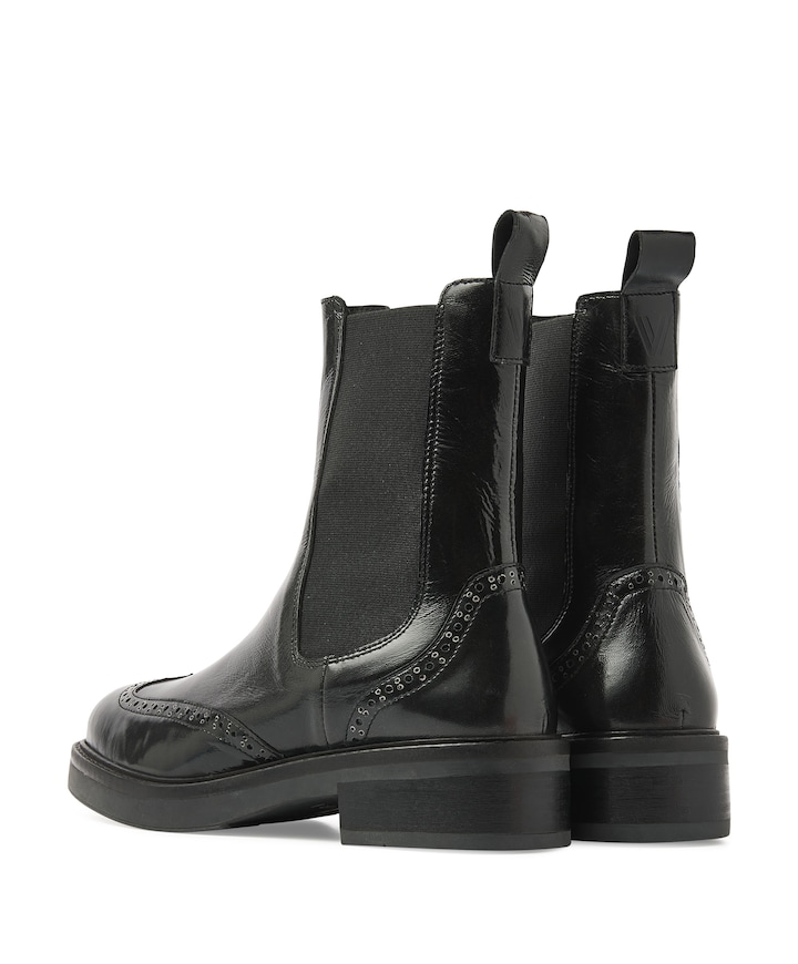 Lucia Gina dames enkellaarzen zwart