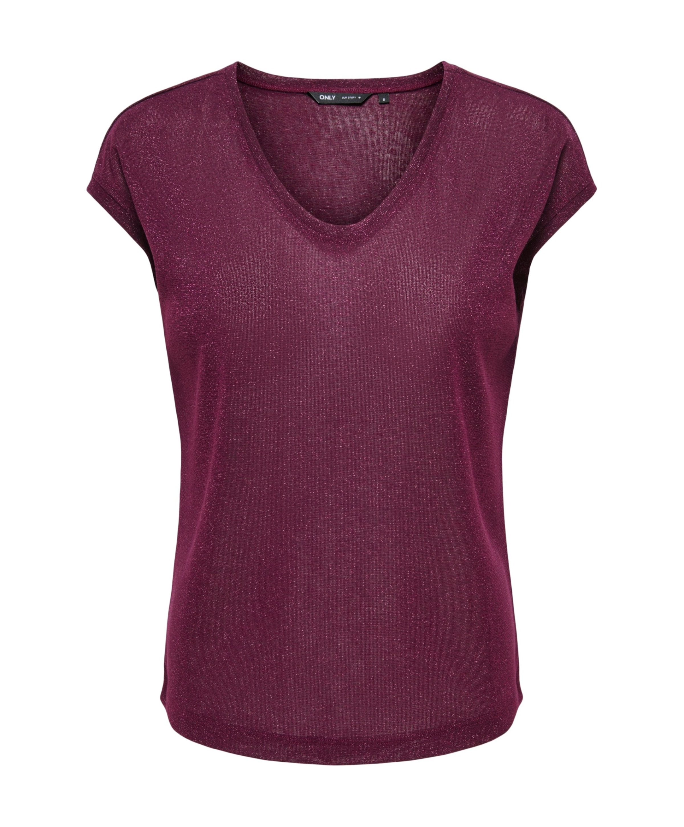 Dames top bordeaux