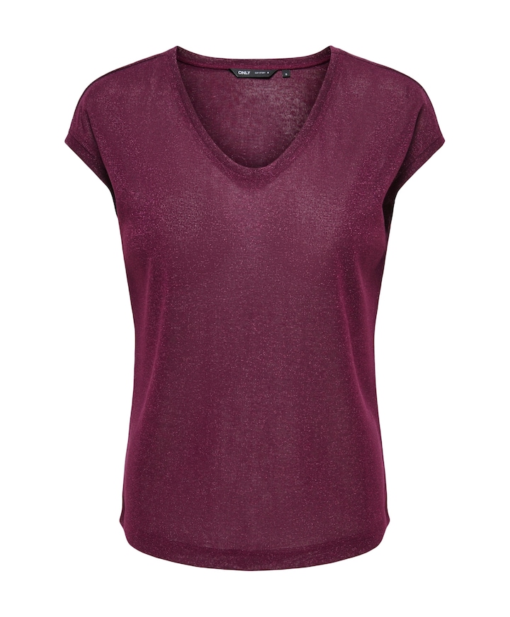 Dames top bordeaux