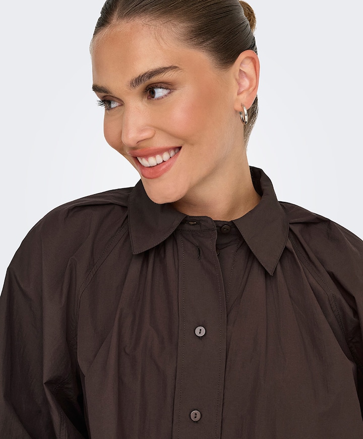 Dames blouse bruin