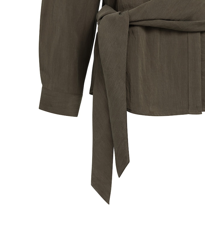 Dames blouse bruin