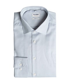 Heren overhemd lange mouw grijs