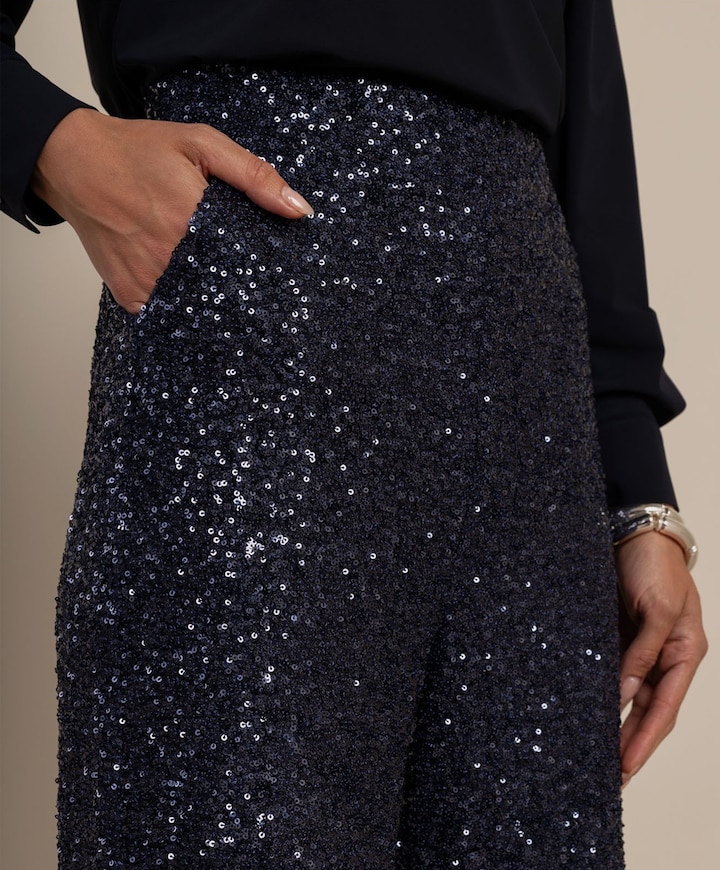 Lexie sequin dames broek blauw