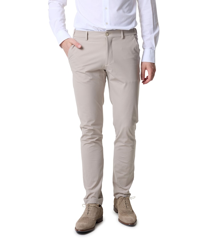 Morello elax heren pantalon beige