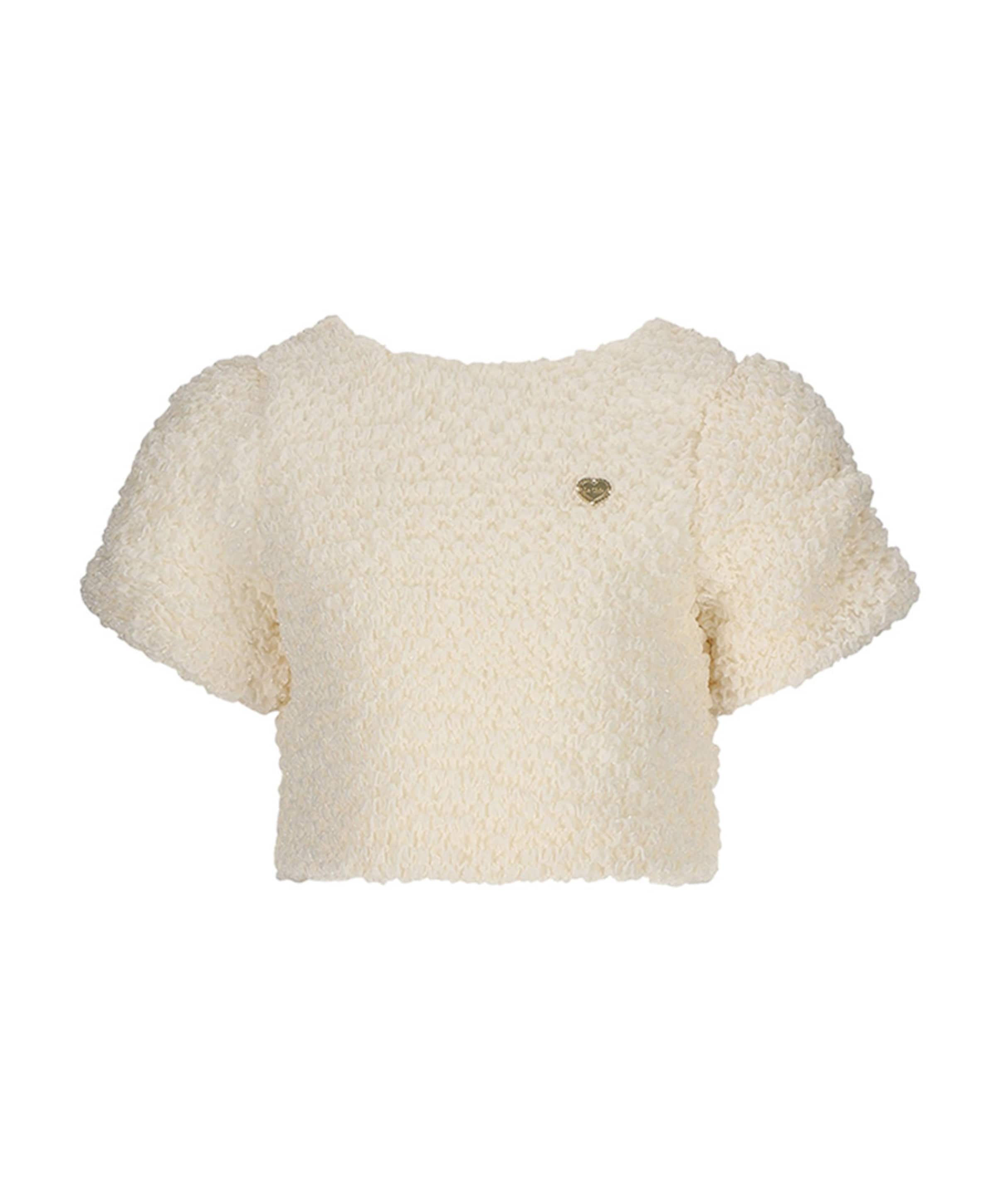 Meisjes top ecru