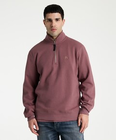 Heren trui met rits roze