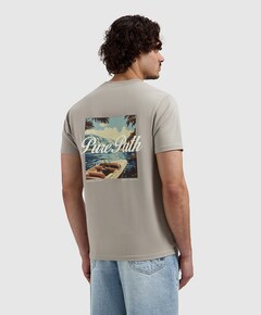Heren T-shirt beige