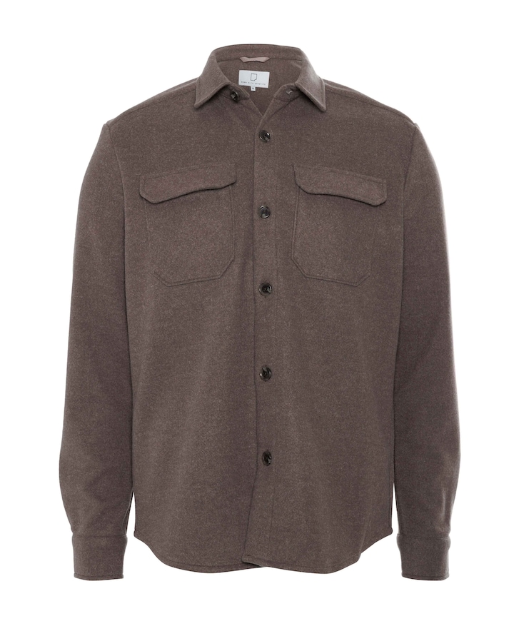 Heren overshirt bruin