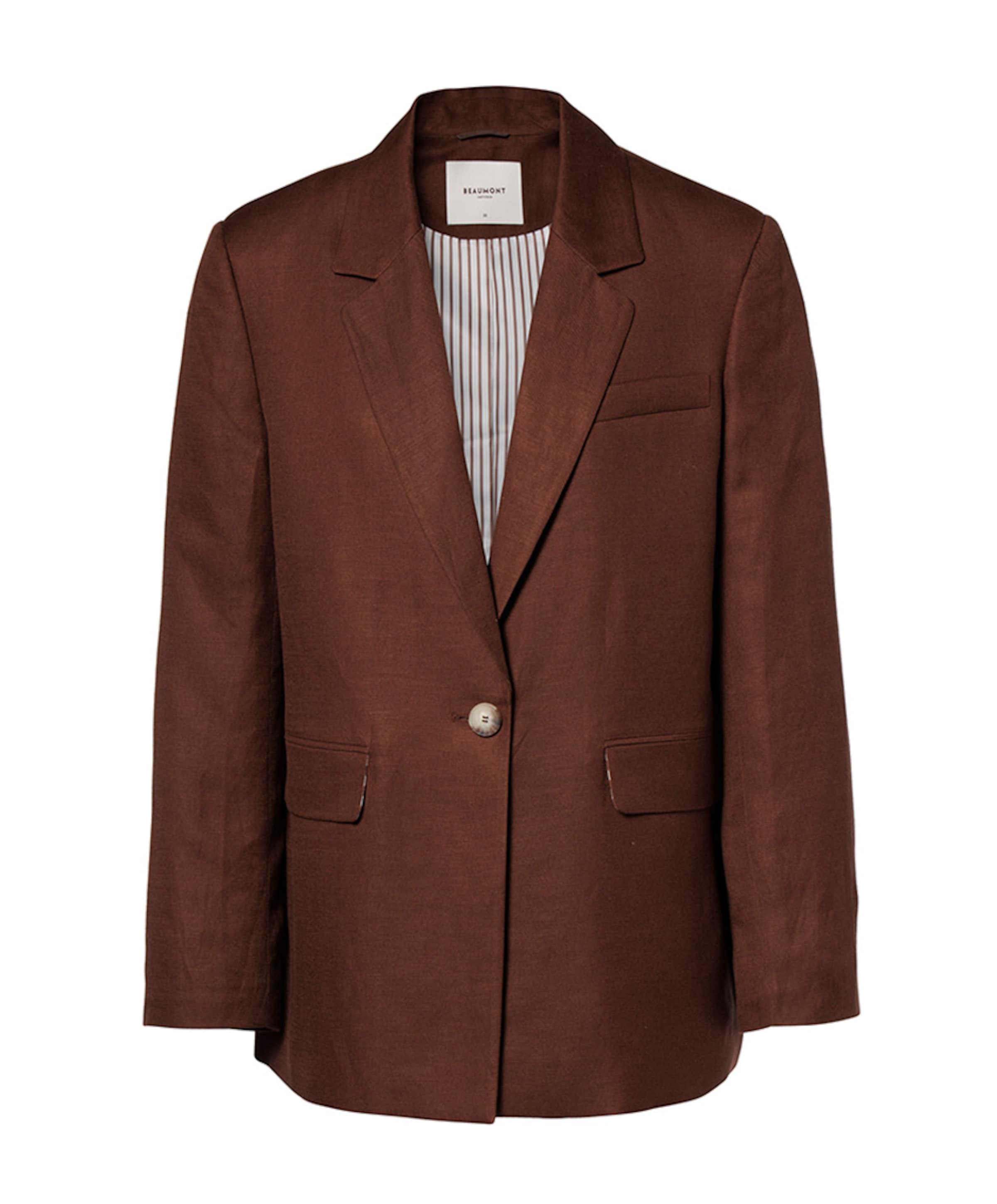 Dames blazer bruin