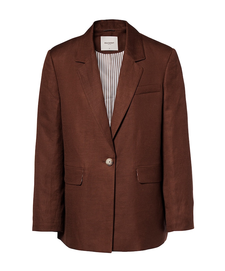 Dames blazer bruin
