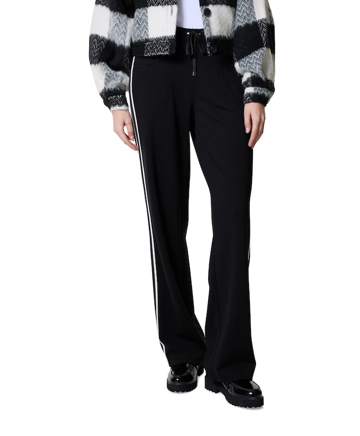 Sue Wide dames broek zwart